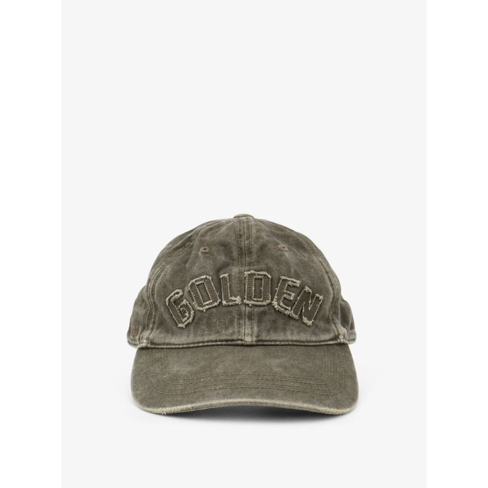 Golden Goose Deluxe Brand Men Decostructed Washed Cotton Baseball Cap